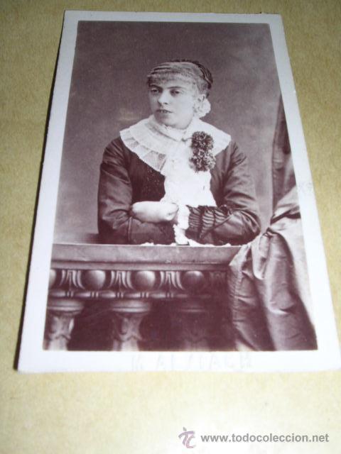 Photographie ancienne: CARTE DE VISITE - M. ALVIACH TAMPON EN SECO  - 11X6,5 CM.