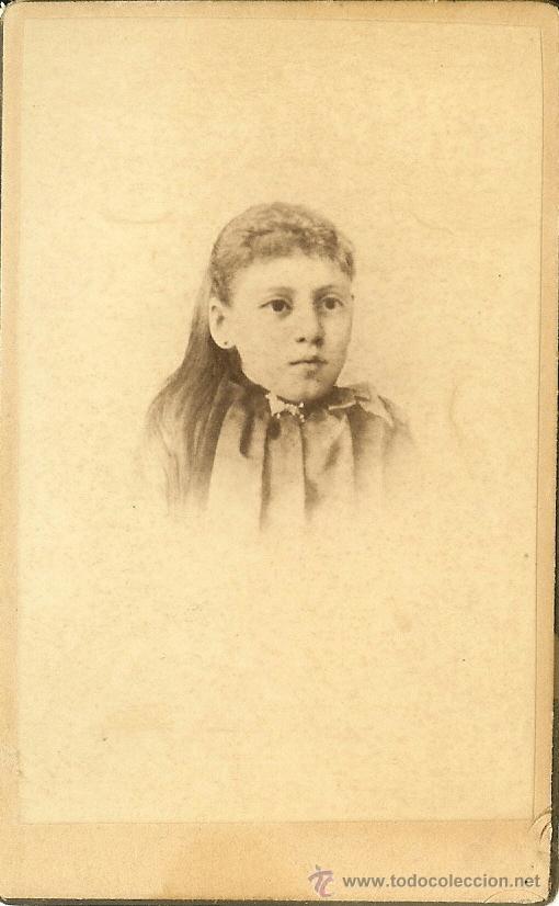 Photographie ancienne: FOTOGRAF&Iacute;A DE NI&Ntilde;A TIPO CARTE DE VISITE - MEDIADOS DEL SIGLO XIX