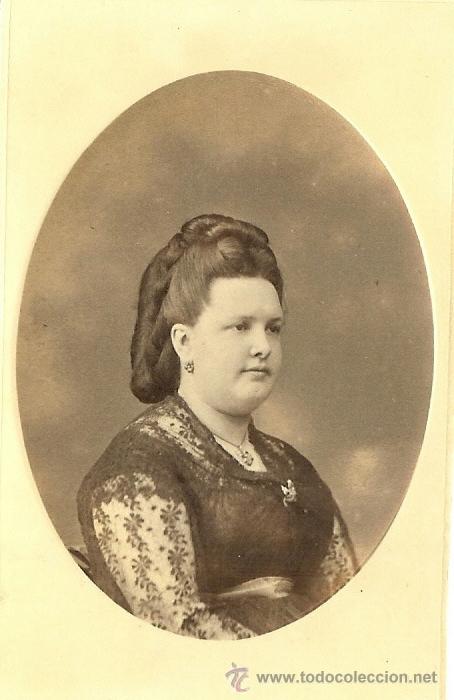 Photographie ancienne: FOTOGRAF&Iacute;A DE DAMA - TIPO CARTE DE VISITE - SIGLO XIX