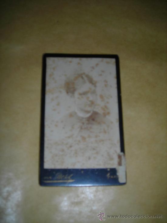 Photographie ancienne: CARTE DE VISITE PHOTOGRAPHIE VAN BOSCH ,PARIS EN LAPIZ CU&Ntilde;ADA DE NOEMI  DE CABANES PINAU