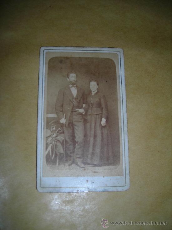 Photographie ancienne: CARTE DE VISITE JNLHAS PHOTOGRAPHE MILLAU , EN LAPIZ AQUILINO RUIZ DE AUSTOR MONTOYA NOEMI CABANES