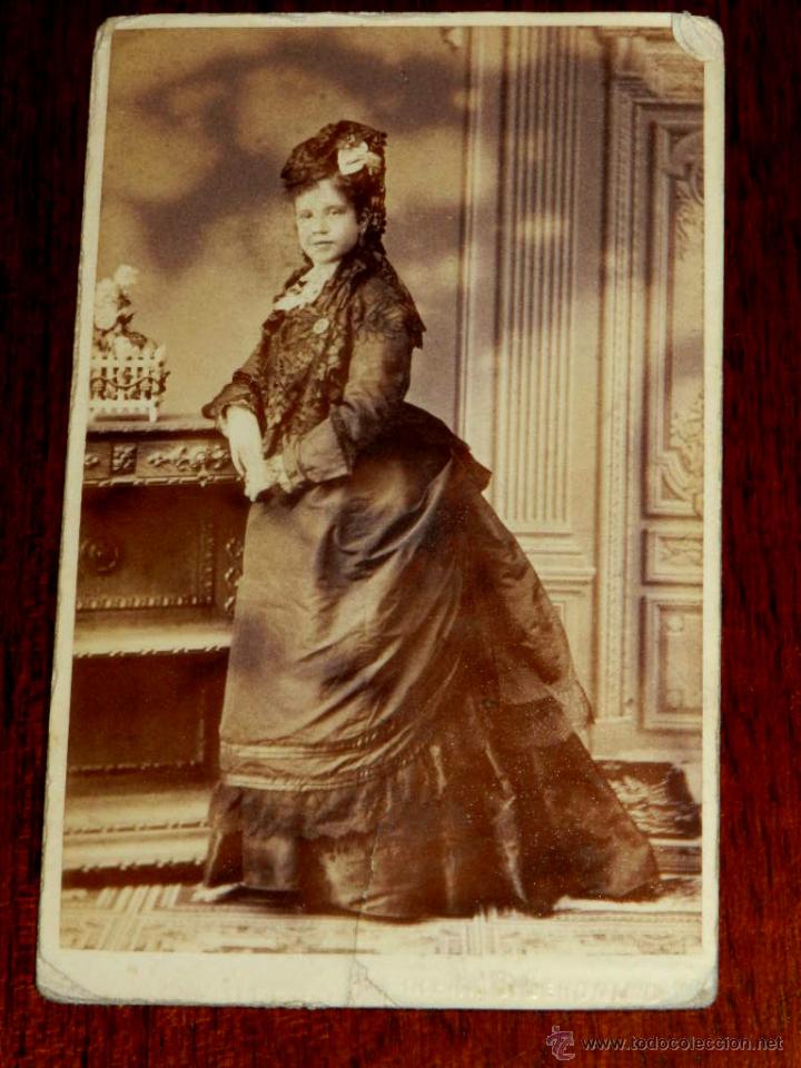 Fotograf&iacute;a antigua: ANTIGUA FOTOGRAFIA ALBUMINA TIPO CDV, NO CIRCULADA, MIDE 10,5 X 6,3 CMS.