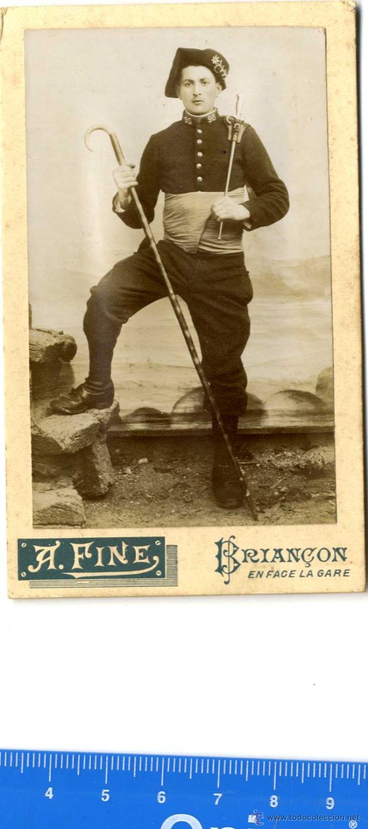Fotograf&iacute;a antigua: FRANCIA, FOTO MILITAR FOTOG. A. FINE BRIANCON