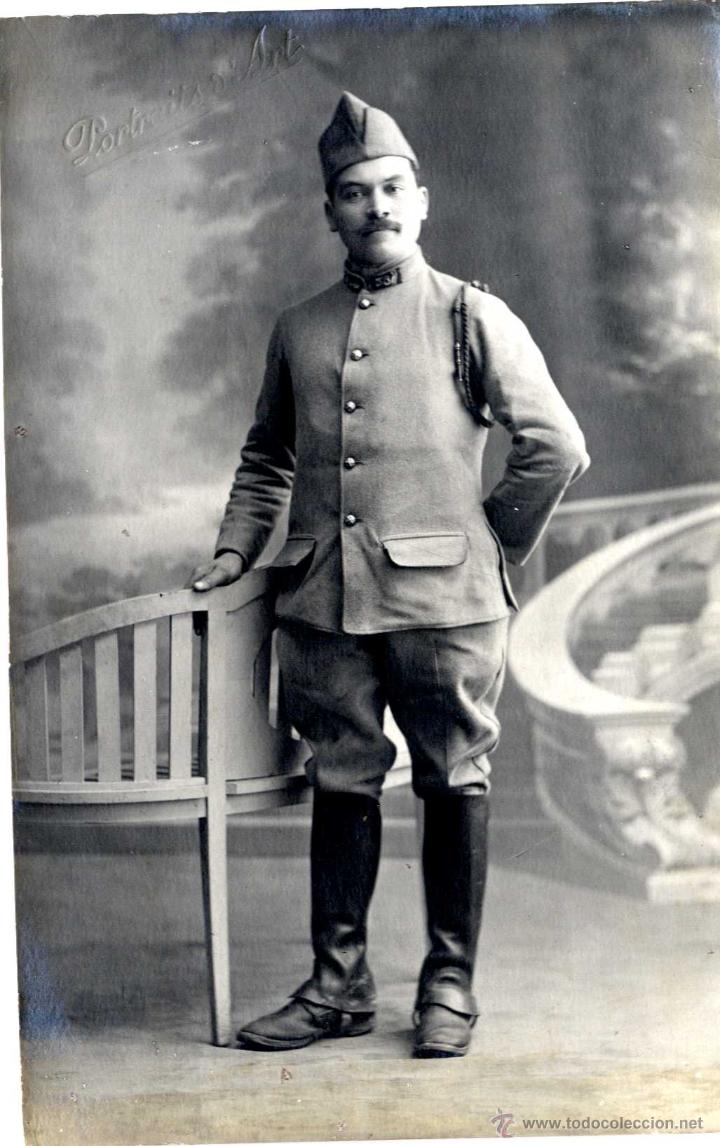 Fotograf&iacute;a antigua: FRANCIA,  FOTO MILITAR  FORMATO TARJETA POSTAL