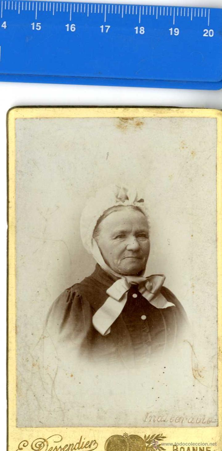 Fotograf&iacute;a antigua: FRANCIA, FOTO ABUELA FOTOG. DESSENDIER  E.