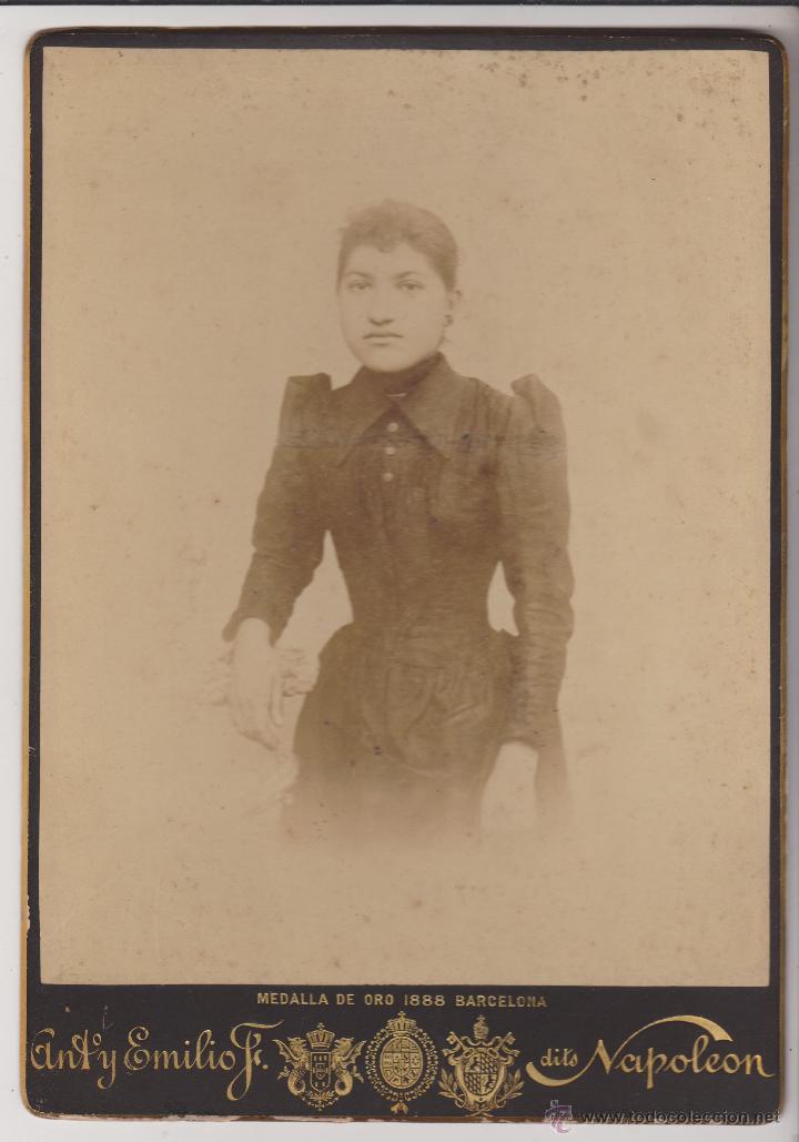 Fotograf&iacute;a antigua: Ant y Emilio F dits Napoleon 25 x 17 cm