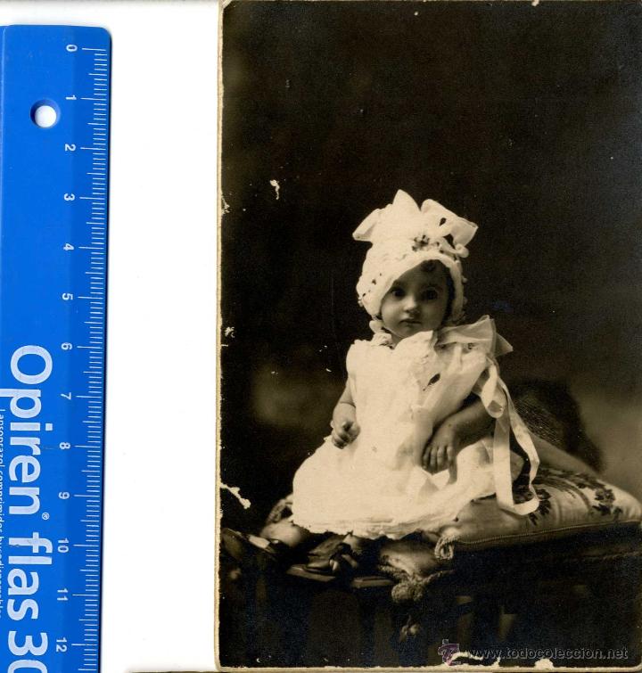 Fotografia antica: CDV SIN FOT&Oacute;GRAFO DELICADA FOTO NI&Ntilde;A  FORMAT TARJETA POSTAL