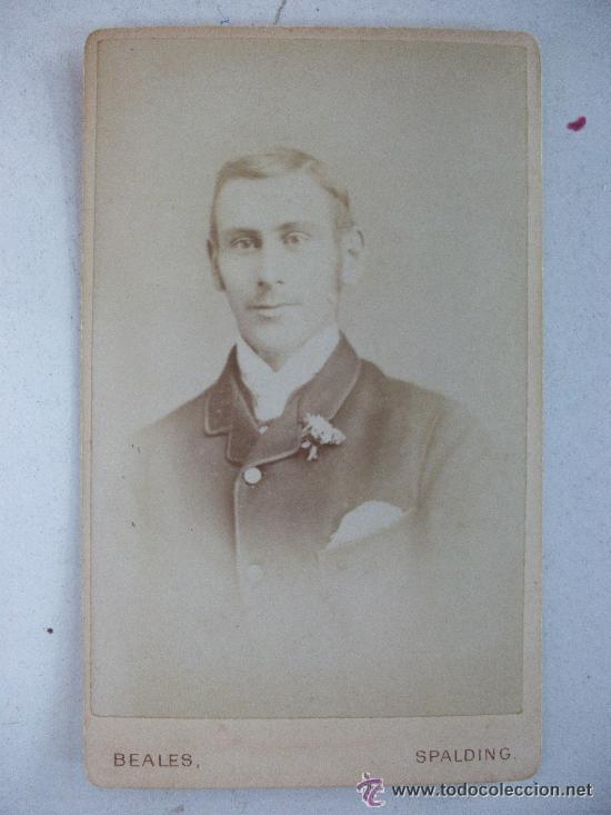 Fotograf&iacute;a antigua: CDV DE CABALLERO , SIGLO XIX . FOT.: BEALES , SPALDING.