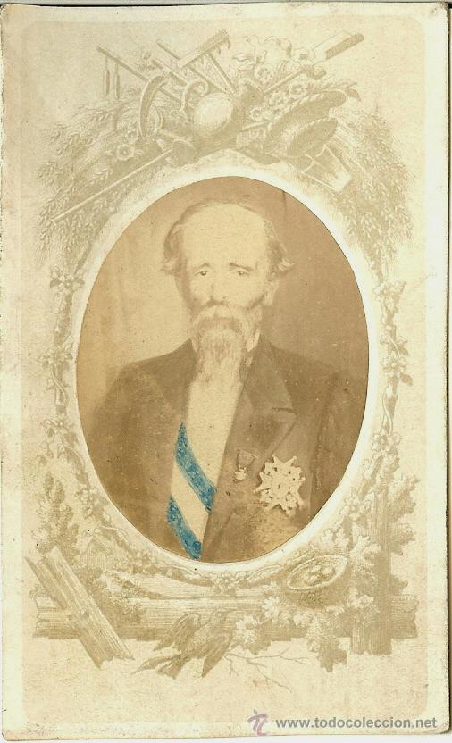 Fotograf&iacute;a antigua: RETRATO DE PERSONAJE - FOTOGRAF&Iacute;A EN FORMATO CARTE DE VISITE - SIGLO XIX