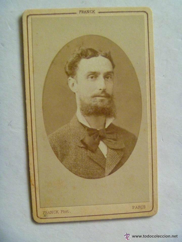 Fotograf&iacute;a antigua: CDV DE UN SE&Ntilde;OR DEL SIGLO XIX . FOTO: FRANCK , PARIS.