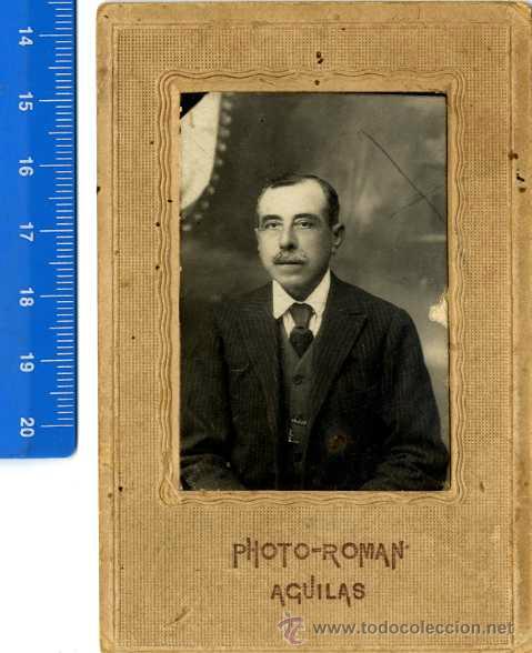 Fotograf&iacute;a antigua: AGUILAS, DETALLE CABALLERO FOTO ROM&Aacute;N