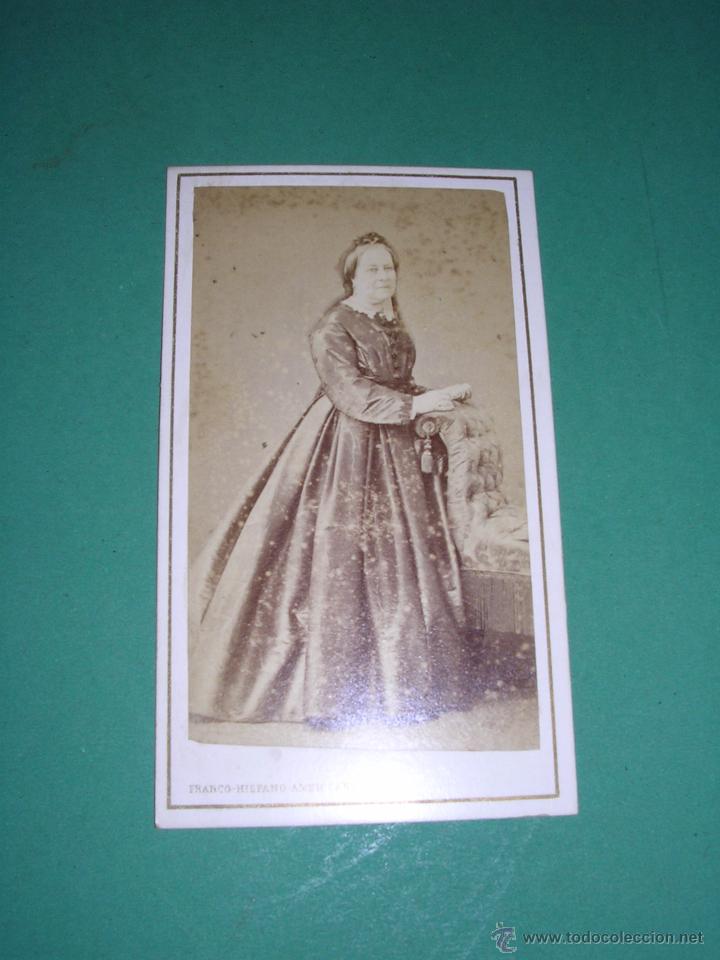 Fotografia antica: FOTO -CARTE DE VISITE ESTABLECIMIENTO FOTOGRAFICO FRANCO-HISPANO-AMERICANO C. UNION N&ordm;7 10X6,5 CM.