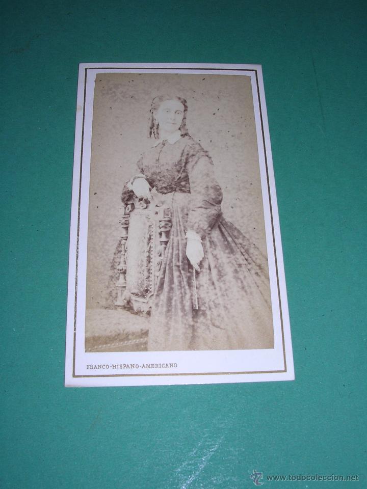 Fotografia antica: FOTO -CARTE DE VISITE ESTABLECIMIENTO FOTOGRAFICO FRANCO-HISPANO-AMERICANO C. UNION N&ordm;7 10X6,5 CM.