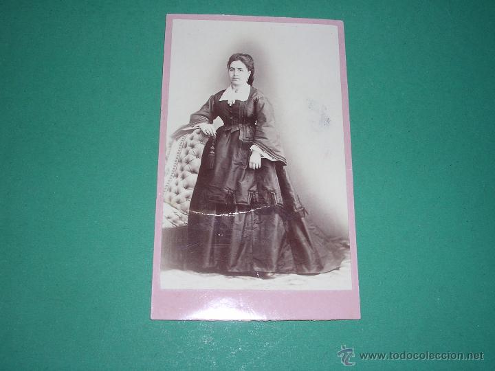 Fotografia antica: FOTO- CARTE DE VISITE JUAN MARTI FOTOGRAFO C. ESCUDELLERS N&ordm; 39 10X6,5 CM.