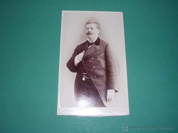 Fotografia antica: FOTO- CARTE DE VISITE JUAN MARTI FOTOGRAFO C. ESCUDELLERS N&ordm; 39 10X6,5 CM.