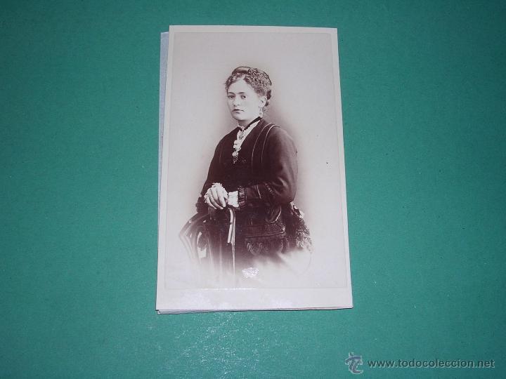 Fotografia antica: FOTO- CARTE DE VISITE JUAN MARTI FOTOGRAFO C. ESCUDELLERS N&ordm; 39 10X6,5 CM.