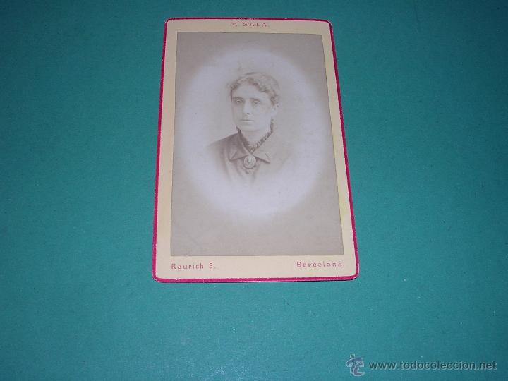 Fotografia antica: FOTO - CARTE DE VISITE M. SALA FOTOGRAFO DE LA REAL CASA C. FERNANDO ENTRADA POR RAURICH N&ordm; 5 BARCEL