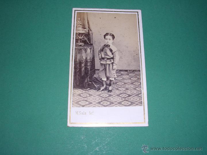 Fotografia antica: FOTO - CARTE DE VISITE M. SALA FOTOGRAFO DE LA REAL CASA C. FERNANDO ENTRADA POR RAURICH N&ordm; 5 BARCEL