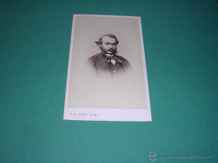 Fotografia antica: FOTO - CARTE DE VISITE STABILIMENTO FOTOGRAFICO GIO - BATTA SCIUTTO & C. GENOVA 10 VIA NUOVA PALAZZO