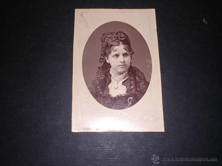 Fotografia antiga: FOTOGRAFIA - CARTE DE VISITE .9,5X6,5 CM.