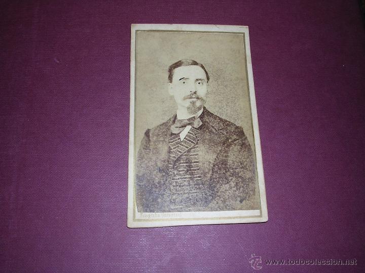 Fotografia antiga: FOTOGRAFIA CARTE DE VISITE TALLER DE ROVIRA Y DURAN FOTOGRAFIA UNIVERSAL C. CIUDAD N&ordm; 5 -10,5X6,5 CM