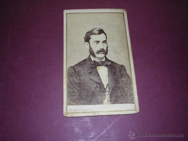 Fotografia antiga: FOTOGRAFIA CARTE DE VISITE TALLER DE ROVIRA Y DURAN FOTOGRAFIA UNIVERSAL C. CIUDAD N&ordm; 5 -10,5X6,5 CM