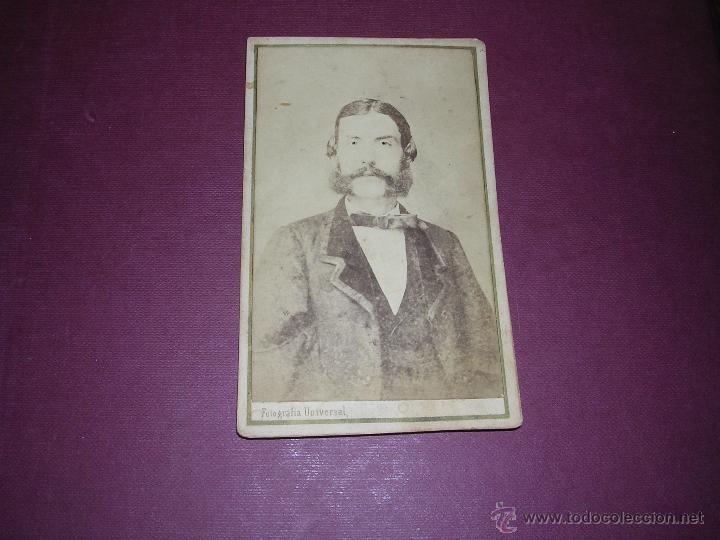 Fotografia antiga: FOTOGRAFIA CARTE DE VISITE TALLER DE ROVIRA Y DURAN FOTOGRAFIA UNIVERSAL C. CIUDAD N&ordm; 5 -10,5X6,5 CM