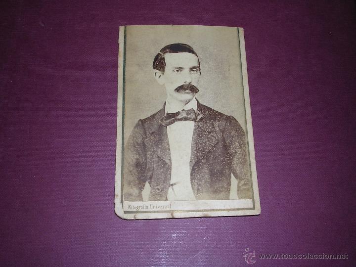 Fotografia antiga: FOTOGRAFIA CARTE DE VISITE TALLER DE ROVIRA Y DURAN FOTOGRAFIA UNIVERSAL C. CIUDAD N&ordm; 5 -10,X6,5 CM