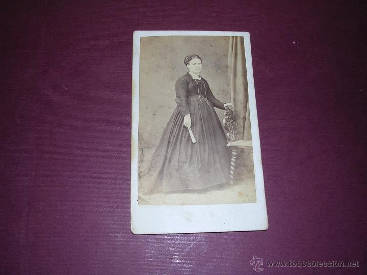 Fotografia antiga: fotografia carte de visite - 10,5X6,5 CM.