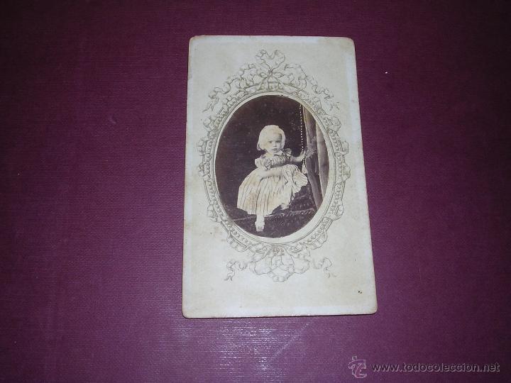 Fotografia antiga: FOTOGRAFIA CARTE DE3 VISITE FOTOGRAFIA DE M. FERNANDO Y ANAIS NAPOLEON RAMBLA FRENTE S. MONICA 115 B