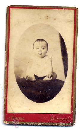 Fotografia antiga: FOTOGRAFIA J. ROMERO-BARCELONA CON REVERSO-CDV. RETRATO NI&Ntilde;O