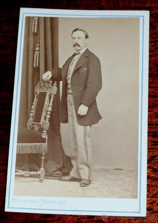 Fotograf&iacute;a antigua: FOTOGRAFIA ALBUMINA TIPO CDV, FOTO MARTIN DUHALDE, MIDE 10,5 X 6,5 CMS APROX.