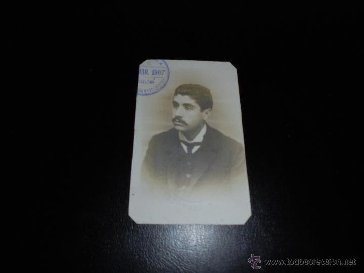 Antique Photography: FERROCARRILES - FOTOGRAFIA - 1907 TAMPON EN SECO FERROCARRILES de M.Z.A. RED CATALANA EXPLOTACION