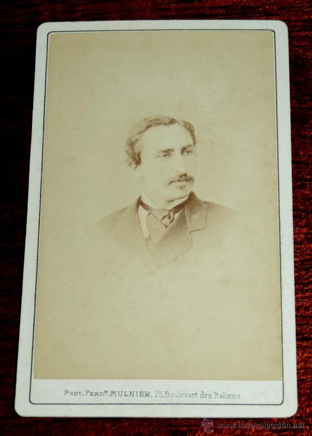 Photographie ancienne: FOTOGRAFIA ALBUMINA TIPO CDV, FOT. F. MULNIER, PARIS, MIDE 10 X 6 CMS. APROX.