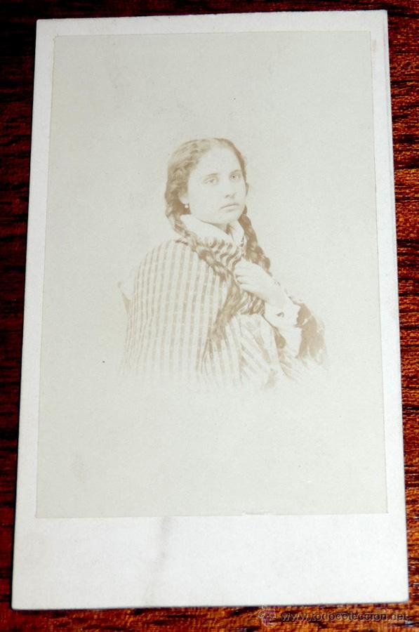 Photographie ancienne: FOTOGRAFIA ALBUMINA TIPO CDV, NO PONE FOTOGRAFO, MIDE 10,5 X 6 CMS. ESCRITA POR EL REVERSO.