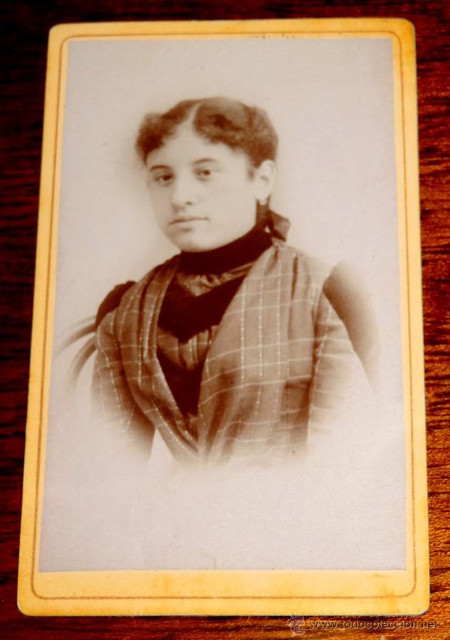 Photographie ancienne: FOTOGRAFIA ALBUMINA TIPO CDV, ESTRELLA BOUSSINGAULT, NO PONE FOTOGRAFO, MIDE 10,5 X 6 CMS. ESCRITA P