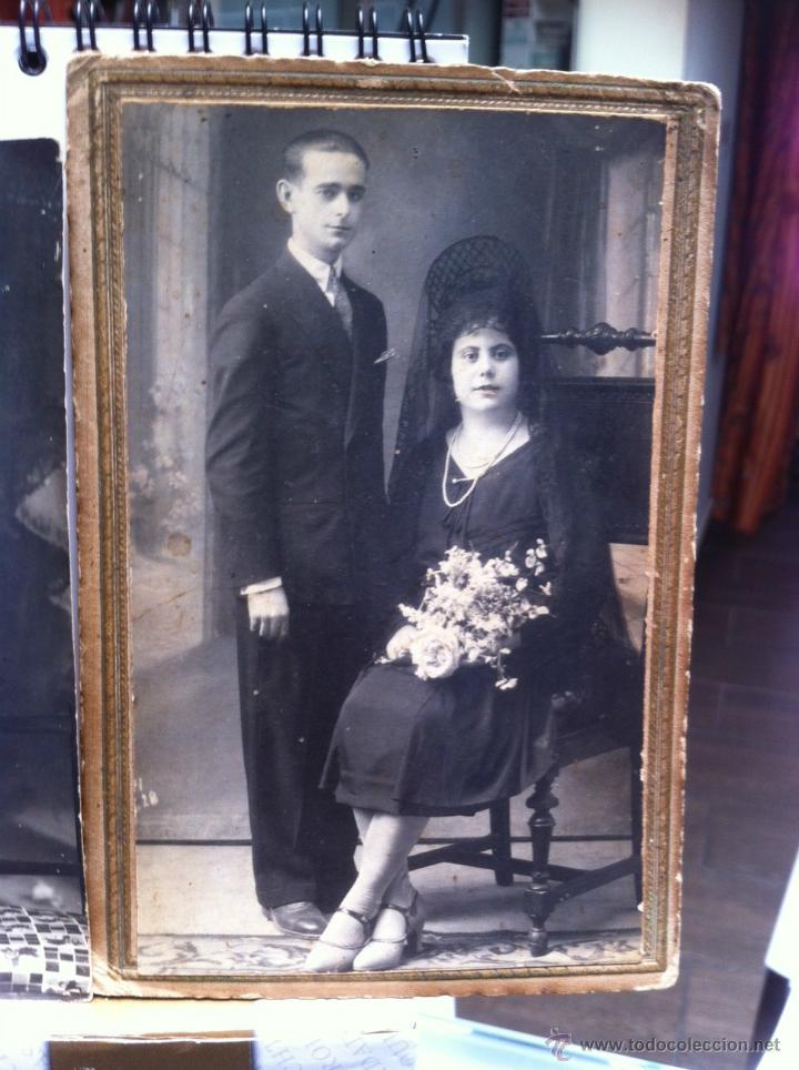 Fotografia antica: CARTAGENA BONITA FOTO CDV PAREJA FOTOG MATR&Aacute;N