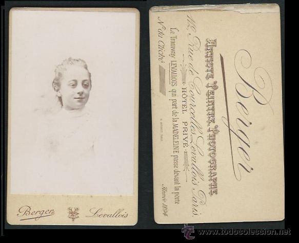 Cdv Berger Artiste Peintre Photographe 112 R Sold Through Direct Sale