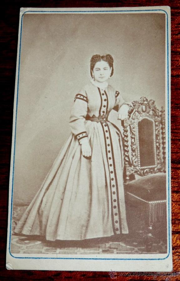 Fotograf&iacute;a antigua: FOTOGRAFIA ALBUMINA TIPO CDV, NO PONE FOTOGRAFO, MIDE 10,5 X 6,5 APROX.