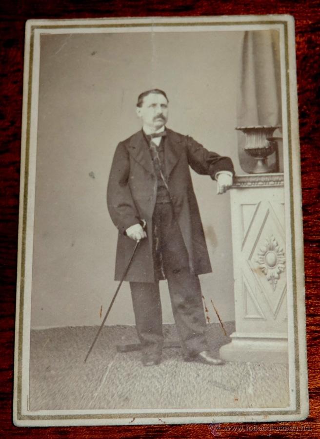 Fotograf&iacute;a antigua: FOTOGRAFIA ALBUMINA TIPO CDV, FOT. ARTISTICA PASAGE MADOZ, MIDE 10,5 X 6,5 APROX