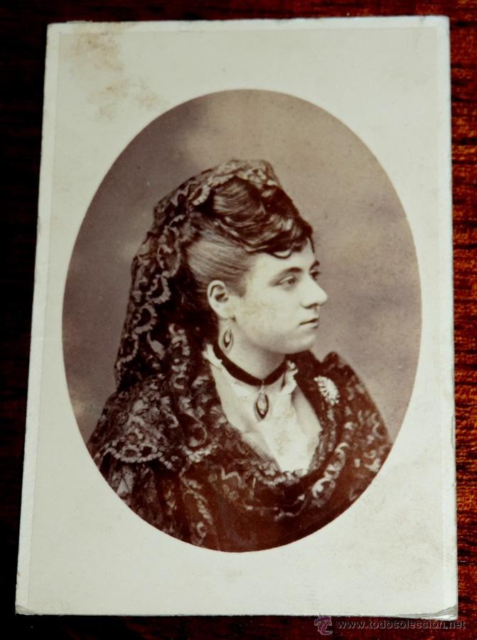 Fotograf&iacute;a antigua: FOTOGRAFIA ALBUMINA TIPO CDV, ESCRITA POR EL REVERSO, NO PONE FOTOGRAFO, MIDE 10,5 X 6 CMS.