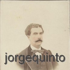 Fotografía antigua: JUMILLA, MURCIA. RETRATO MASCULINO. S.XIX. FOTÓGRAFO R.SORIANO DE AREVEDDO. SAN FERNANDO, CÁDIZ. JA.