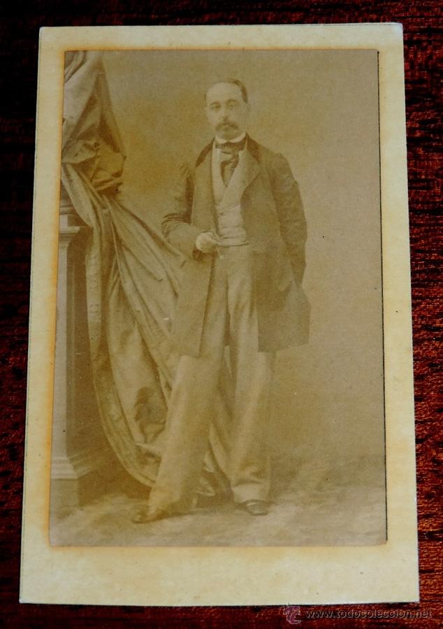 Fotograf&iacute;a antigua: FOTOGRAFIA ALBUMINA TIPO CDV, FOT. DISDERI & CIE, MIDE 10 X 6 CMS. APROX.