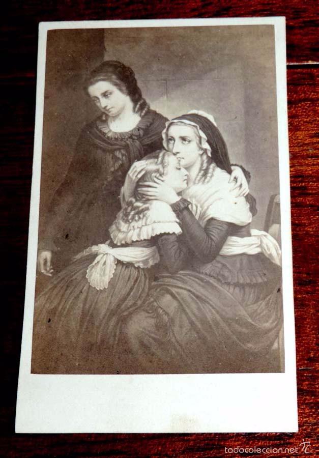 Fotograf&iacute;a antigua: FOTOGRAFIA ALBUMINA TIPO CDV, FOTO ALFRED CHARDON JEUNE, PARIS, MIDE 10 X 5,5 CMS APROX.
