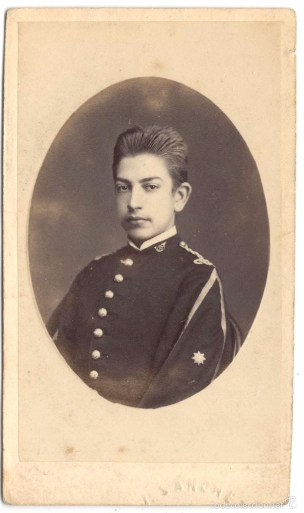 Antique Photography: FOTOGRAF&Iacute;A DE OFICIAL - CARTE DE VISITE - INFANTER&Iacute;A LIGERA - SIGLO XIX - FOT&Oacute;GRAFO J. &acute;S&Aacute;NCHEZ