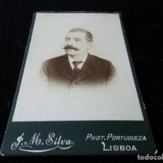 Fotografía antigua: JOSE MARIA DA SILVA PHOTOGRAPHIA PORTUGUEZA LISBOA 17 X 11 CM