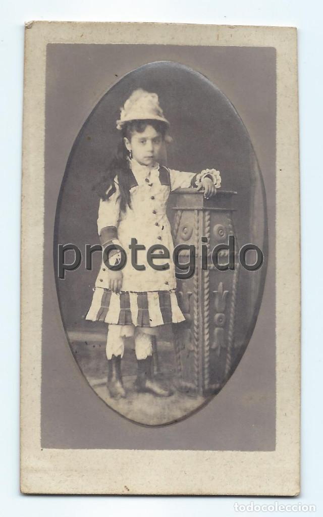 Photographie ancienne: CDV. RETRATO. NI&Ntilde;A. SIGLO XIX. FOT&Oacute;GRAFO DESCONOCIDO.