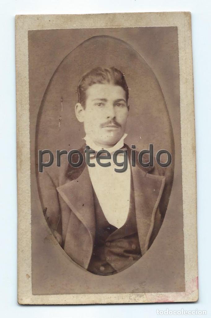 Photographie ancienne: CDV. RETRATO MASCULINO. SIGLO XIX. FOT&Oacute;GRAFO DESCONOCIDO.