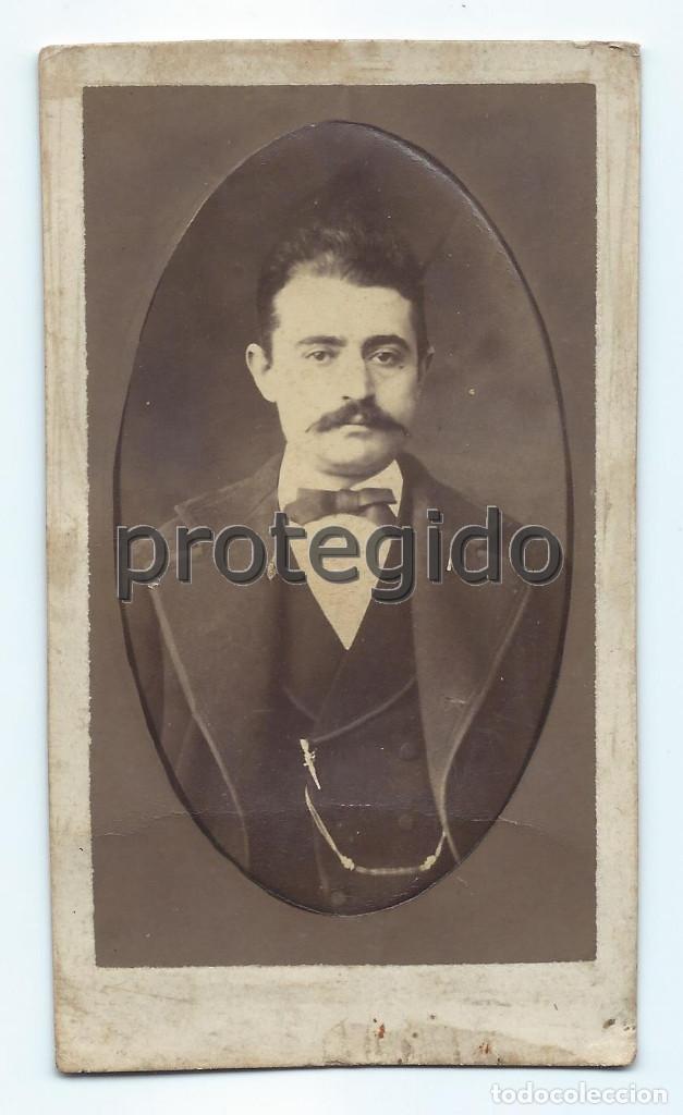 Photographie ancienne: CDV. RETRATO MASCULINO. SIGLO XIX. FOT&Oacute;GRAFO DESCONOCIDO.