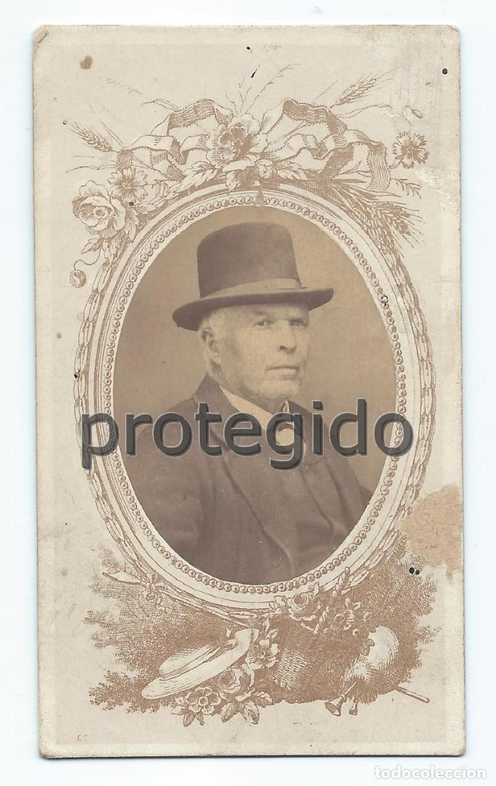 Photographie ancienne: CDV. RETRATO MASCULINO. SIGLO XIX. FOT&Oacute;GRAFO DESCONOCIDO.